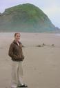 Ashe at the Hecata Head Beach.